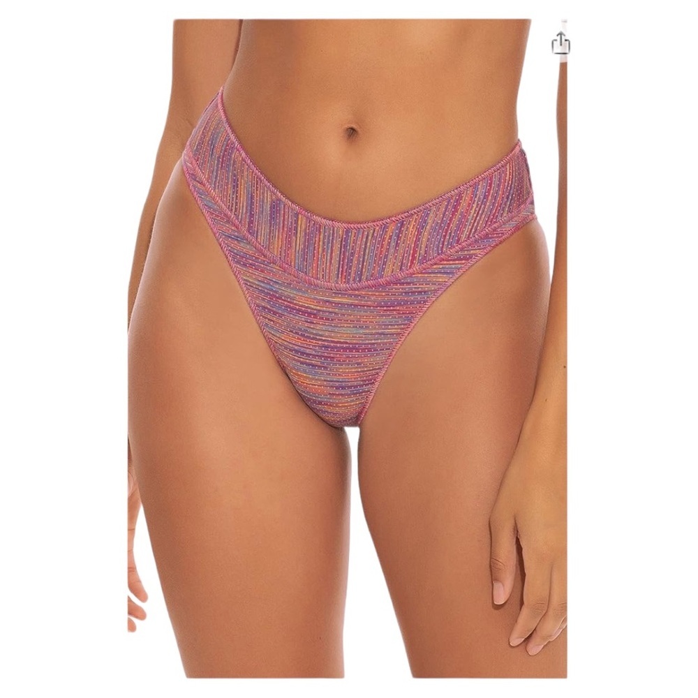 NWT Becca by Rebecca Virtue Mosaic Mia High Leg Scoop Bottoms